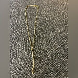 Uncommon James Gold Y-Necklace with Clear Stones